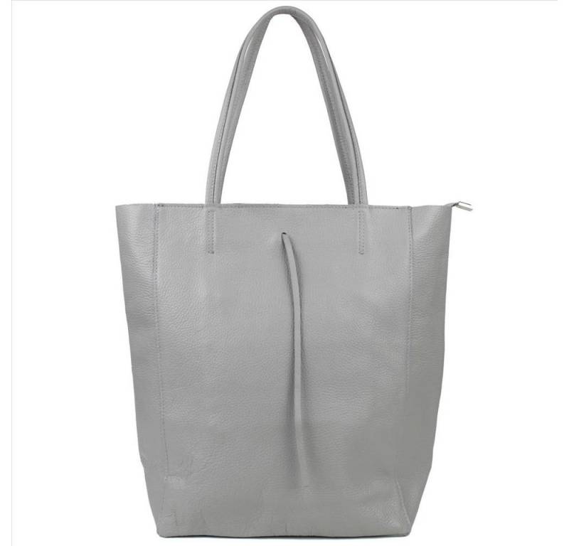 Sa-Lucca Schultertasche Damen echt Leder Shopper mit Reißverschluss in vielen Farben, echt Leder, Made in Italy von Sa-Lucca