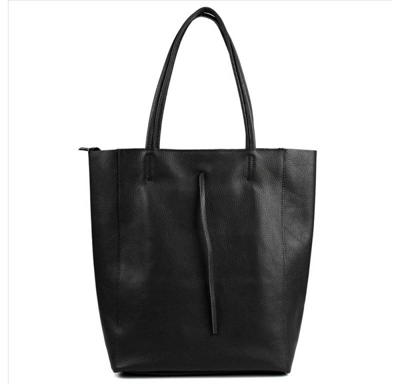 Sa-Lucca Schultertasche Damen echt Leder Shopper mit Reißverschluss in vielen Farben, echt Leder, Made in Italy von Sa-Lucca