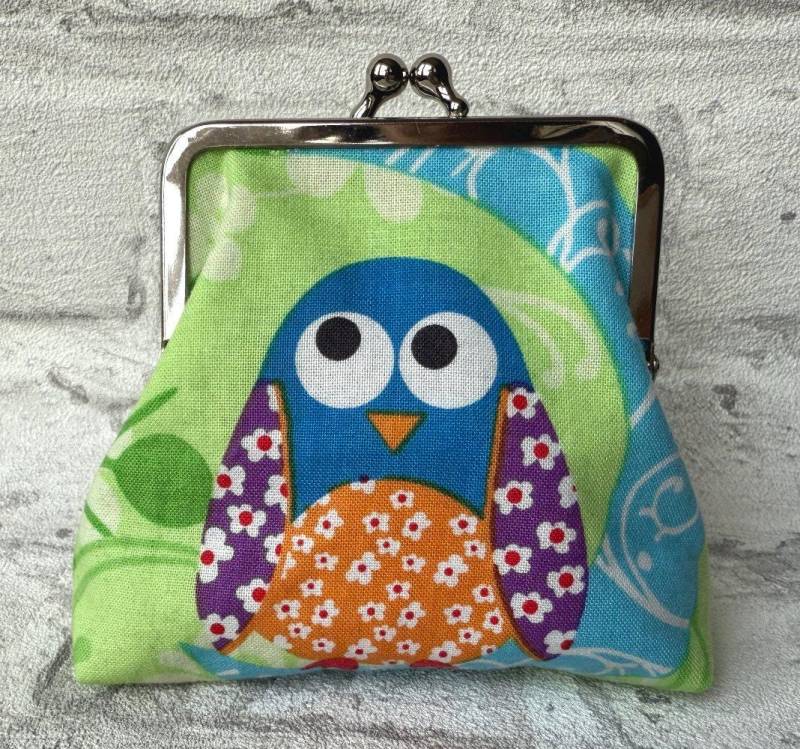 Clip Börse Bügel Portemonnaie Geldbörse Retro Handmade Neu Eule von SaSueShop