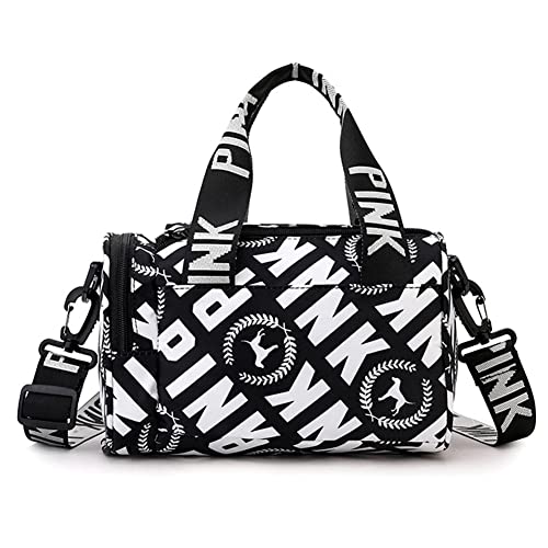 SaYoc Mini Kleine Crossbody Tasche Turnbeutel für Damen Herren, Niedliche Kleine Duffle Bag Ästhetische Sport Handtasche, Wasserdichte Gym Tote Bag Tragbare Fitness Umhängetasche für Sport Reisen, von SaYoc