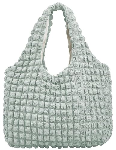 SaYoc Taschen für Frauen Bubble Tote Bag Cloud Umhängetasche Hobo Bag Casual Geldbörse Satchel Geschenk für Frauen 2023, Schule Tragetasche für Frauen College, lichtgrün von SaYoc