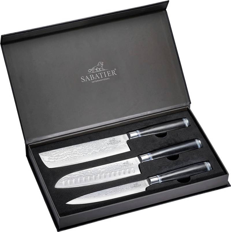 SABATIER International Messer-Set 67-lagiger geschmiedeter Damast-Klingenstahl, ergonomische Griffe SABATIER International Messer-Set 67-lagiger geschmiedeter Damast-Klingenstahl, ergonomische Griffe von Sabatier International