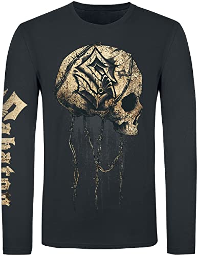 Sabaton Barbed Wire Skull Männer Langarmshirt schwarz 3XL von Sabaton