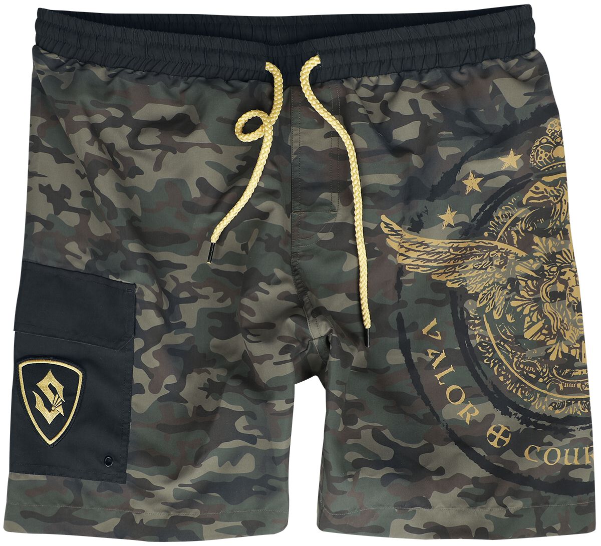 Sabaton - Camouflage/Flecktarn Badeshort - EMP Signature Collection - M bis 3XL - für Männer - Größe XXL - multicolor  - EMP exklusives Merchandise! von Sabaton