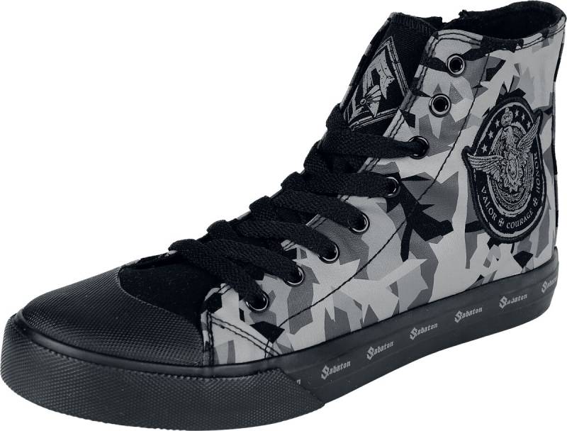 Sabaton - Camouflage/Flecktarn Sneaker high - EMP Signature Collection - EU37 bis EU44 - Größe EU37 - camouflage/schwarz  - EMP exklusives von Sabaton