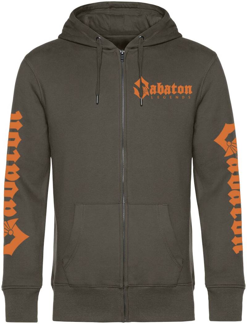 Sabaton Kapuzenjacke - Legends - S bis XL - für Männer - Größe L - grün  - EMP exklusives Merchandise! von Sabaton