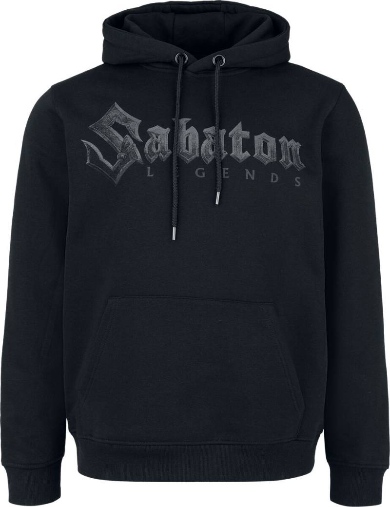 Sabaton Kapuzenpullover - Black Logo - S bis XXL - für Männer - Größe M - schwarz  - EMP exklusives Merchandise! von Sabaton