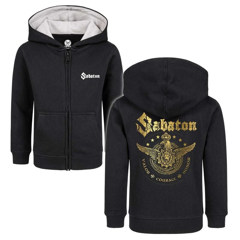 Sabaton Kinder-Kapuzenjacke für Kleinkinder - Metal-Kids - Wings Of Glory - für Mädchen & Jungen - schwarz - Lizenziertes Merchandise! Sabaton Kinder-Kapuzenjacke für Kleinkinder - Metal-Kids - Wings Of Glory - für Mädchen & Jungen - schwarz - Lizenziertes Merchandise! von Sabaton