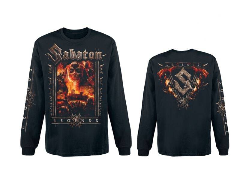 Sabaton Langarmshirt - Legends - S bis 4XL - für Männer - Größe 4XL - schwarz  - EMP exklusives Merchandise! von Sabaton