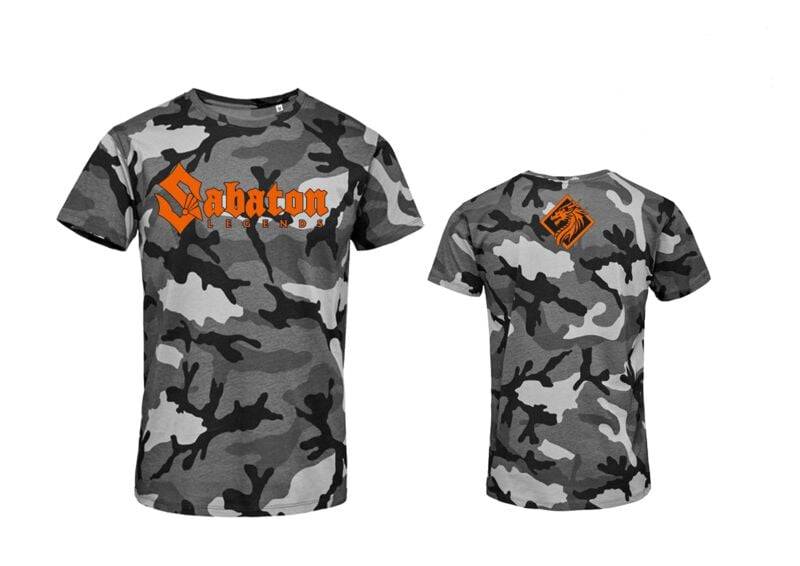 Sabaton Legends T-Shirt graucamo in S von Sabaton