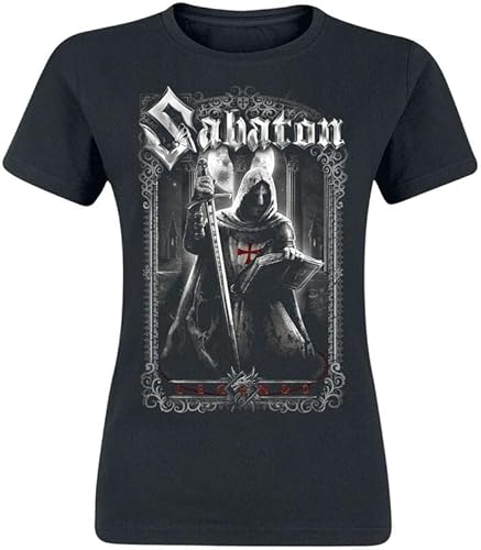 Sabaton Templars Frauen T-Shirt schwarz S 100% Baumwolle Band-Merch, Bands, Nachhaltigkeit von Sabaton