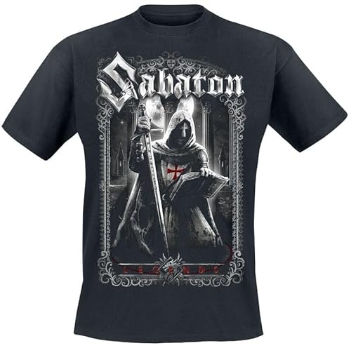 Sabaton Templars Männer T-Shirt schwarz 5XL 100% Baumwolle Band-Merch, Bands, Nachhaltigkeit von Sabaton