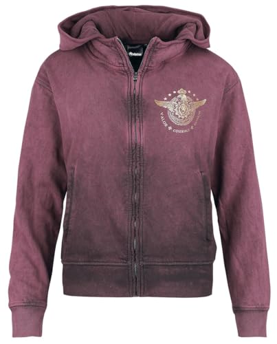 Sabaton Valor Courage Honor Frauen Kapuzenjacke weinrot S 100% Baumwolle Band-Merch, Bands von Sabaton