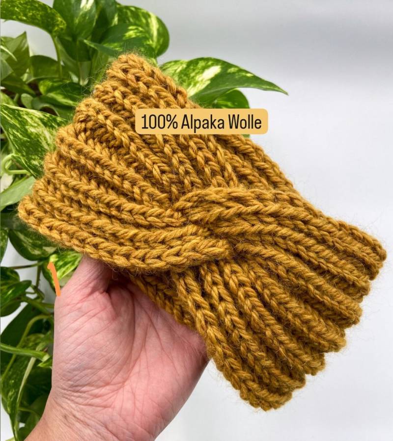 100% Alpaka Wolle Stirnband Handgestrickt in Senfgelb. Onesize. Perfektes Geschenk. Haarband. Handmade 100% Alpaka Wolle Stirnband Handgestrickt in Senfgelb. Onesize. Perfektes Geschenk. Haarband. Handmade von Sabbarazzi