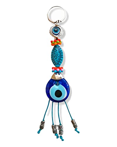 SabelAX - Schlüsselanhänger Türkisches Auge - Amulett mit bösen Augen - Glücksbringer und Schutz - Original-Schlüsselanhänger - Unisex SabelAX - Schlüsselanhänger Türkisches Auge - Amulett mit bösen Augen - Glücksbringer und Schutz - Original-Schlüsselanhänger - Unisex von SabelAX
