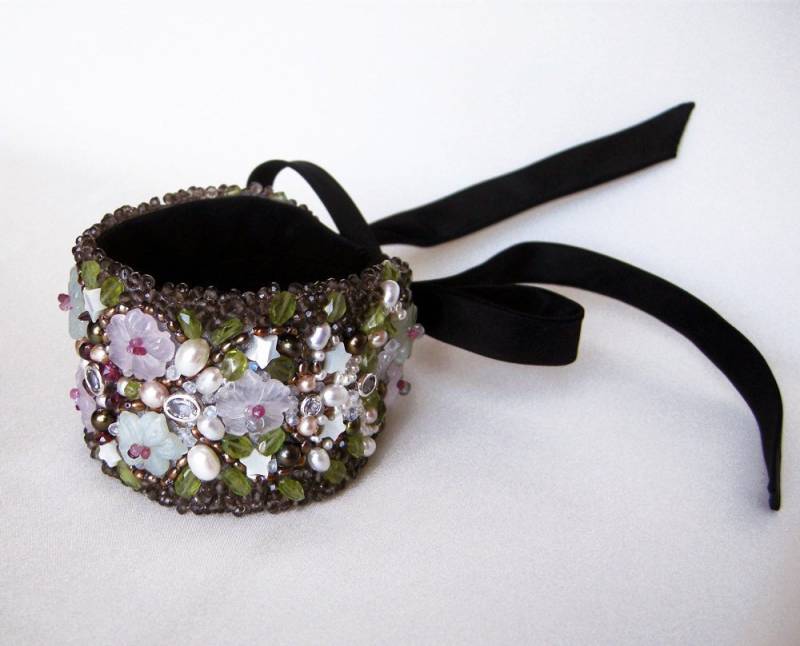 Edelstein Manschettenarmband von SabinaKWdesign