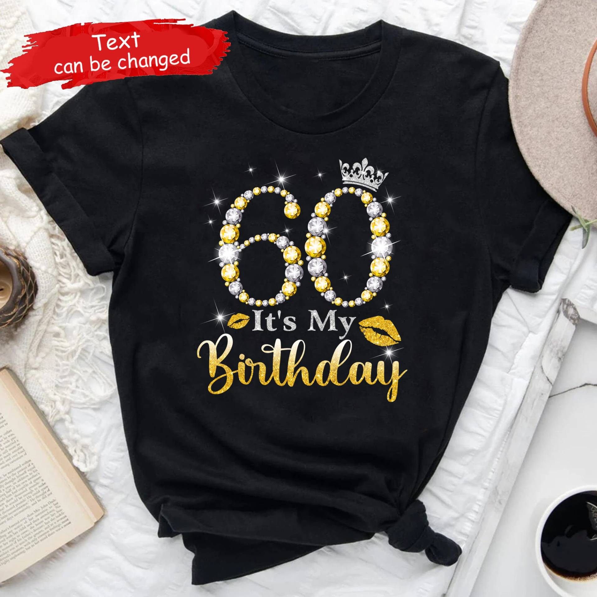 Personalisiertes 60. Geburtstag Shirt Für Frauen, 60 Jahre Shirt, Geschenk, 1962 Alt von Sabinepana