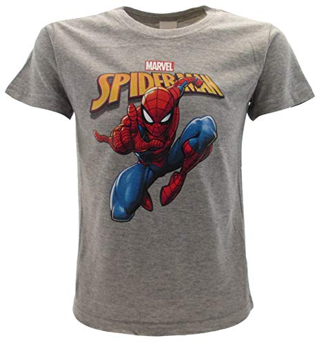 Spiderman T-Shirt Original Spiderman Spiderman grau Marvel offizielles T-Shirt, Grau 7-8 Jahre von Marvel