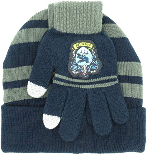Harry Potter HUT und HANDSCHUHE Erwachsene Größe Haus von RAVENCLAW Original 100% offizielle Schule der Magie Hogwarts von Sabor