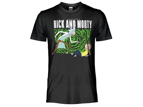 Sabor T-Shirt Rick und Morty, offizielles T-Shirt, für Erwachsene, Unisex, schwarz., Schwarz , XXL Sabor T-Shirt Rick und Morty, offizielles T-Shirt, für Erwachsene, Unisex, schwarz., Schwarz , XXL von Sabor