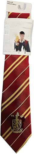 Sabor srl Krawatte Erwachsene Gryffindor Haus mit Original Emblem 140cm Harry Potter Gryffindor Necktie von Sabor srl