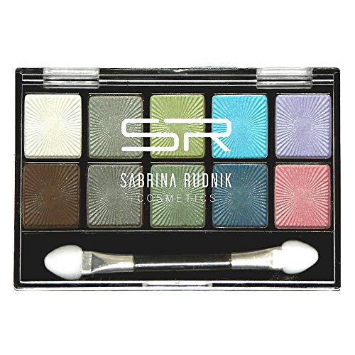 Sabrina Rudnik Eyeshadow 10er Schimmernd Natürlich Pulver Mehrfarbig Blau-Grün von Sabrina Rudnik