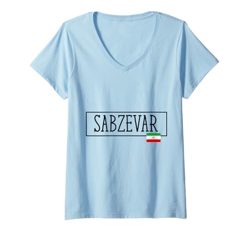 Damen Sabzevar Country Iran Familienausflug Iranische Kinder Männer Frauen T-Shirt mit V-Ausschnitt Damen Sabzevar Country Iran Familienausflug Iranische Kinder Männer Frauen T-Shirt mit V-Ausschnitt von Sabzevar City Iran Vacation Toddler Travel