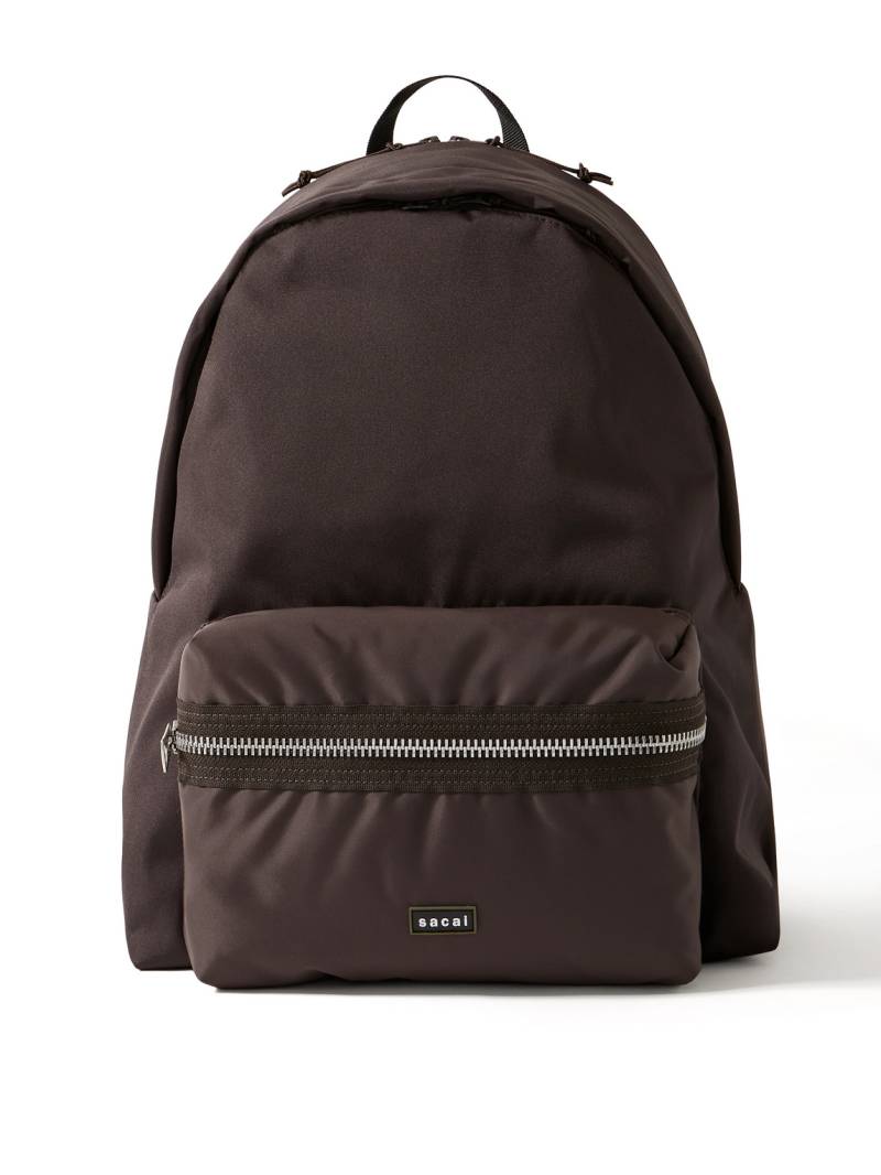 Sacai - Pocket Shell Backpack - Men - Brown von Sacai