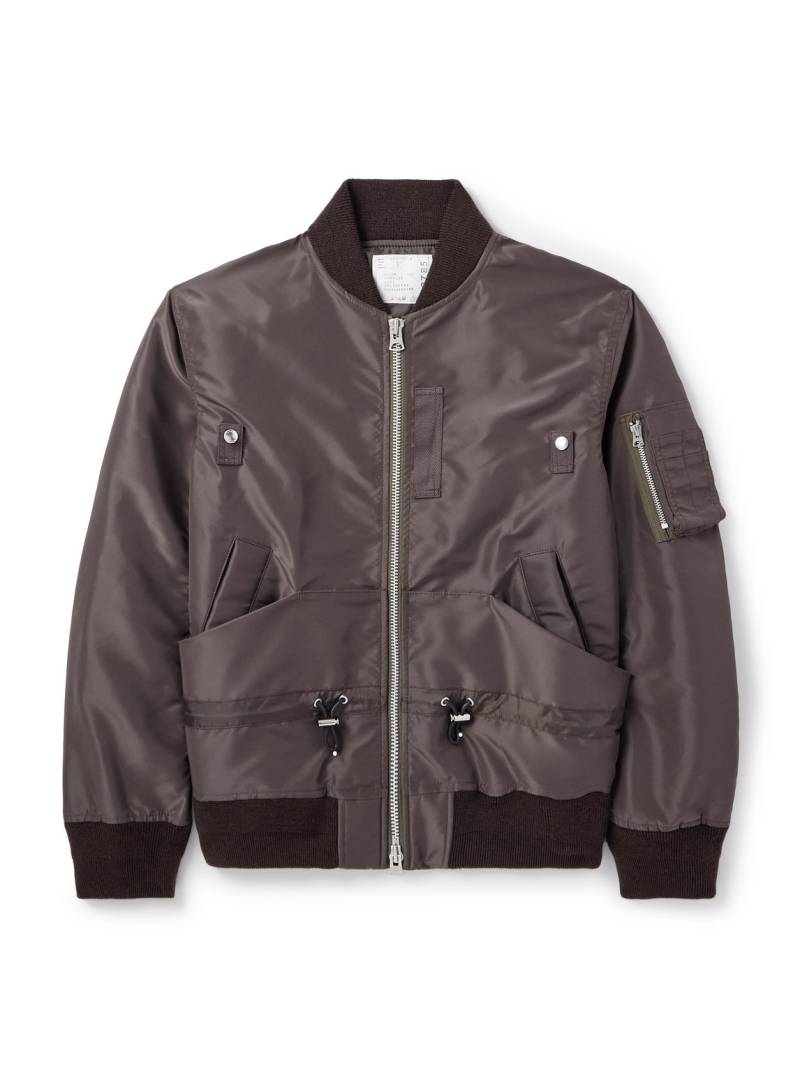 Sacai - Shell Bomber Jacket - Men - Brown - 1 von Sacai
