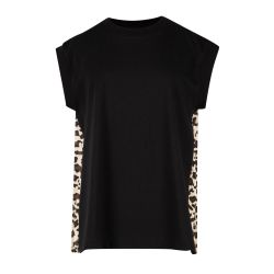 Sacai T-shirt Aus Baumwolljersey Mit Leopardenmuster von Sacai