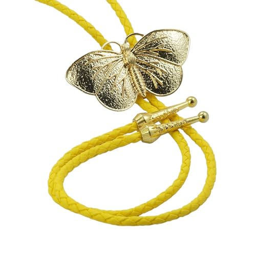Saccgt Cowgirl-Krawatte mit Schmetterlings-Motiv, Western-Stil, geflochtenes Kunstleder, Kordel, Schmuck, Hemd, Kette, amerikanische Halskette, Legierung Saccgt Cowgirl-Krawatte mit Schmetterlings-Motiv, Western-Stil, geflochtenes Kunstleder, Kordel, Schmuck, Hemd, Kette, amerikanische Halskette, Legierung von Saccgt