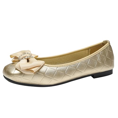 SacciButti Damen Ballerinas Damen Bequem Schuhe Bogen Gold Square Toe Weiche Wanderschuhe Flach Mokassin Ohne Verschluss 43 SacciButti Damen Ballerinas Damen Bequem Schuhe Bogen Gold Square Toe Weiche Wanderschuhe Flach Mokassin Ohne Verschluss 43 von SacciButti