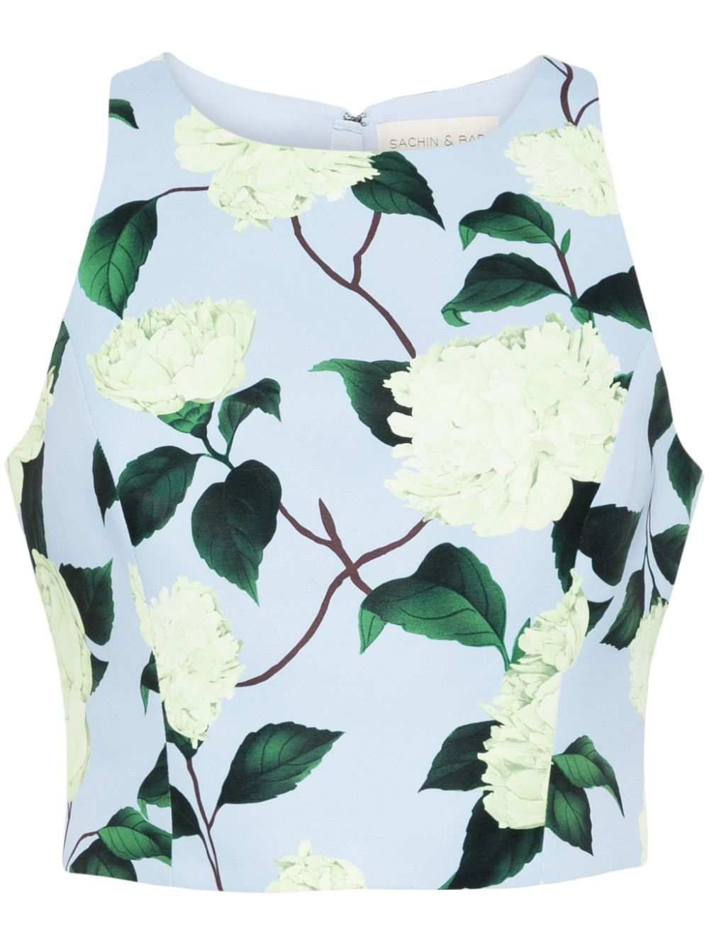 Sachin & Babi Lexie Cropped-Oberteil mit Blumen-Print - Blau von Sachin & Babi