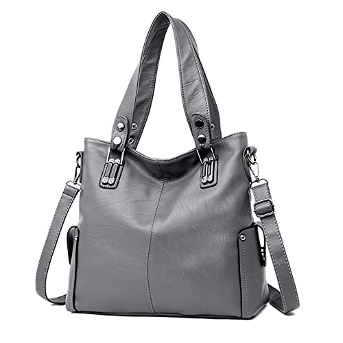 Damen Handtaschen Leder Geldbörsen Große Tote Messenger Schulter Crossbody Borse Hobo Designer Umhängetasche Tasche von Sacmill