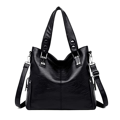 Damen Handtaschen Leder Geldbörsen Große Tote Messenger Schulter Crossbody Borse Hobo Designer Umhängetasche Tasche von Sacmill