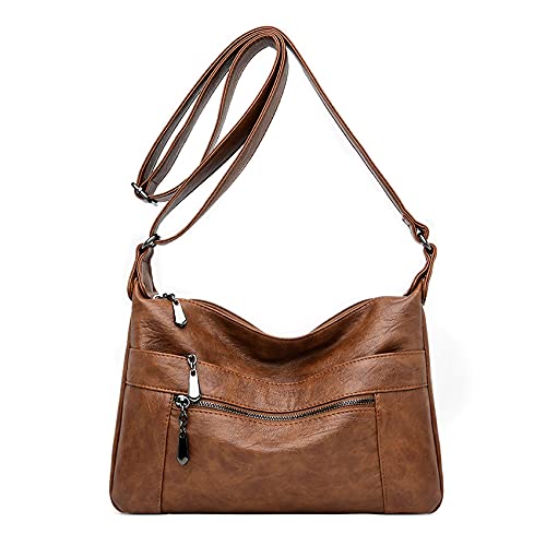 Sacmill Damen Crossbody KleineHandtasche Kleine Geldbörse Weichem Leder Geldbörsen Schulter Hobo Umhängetasche mit Taschen von Sacmill