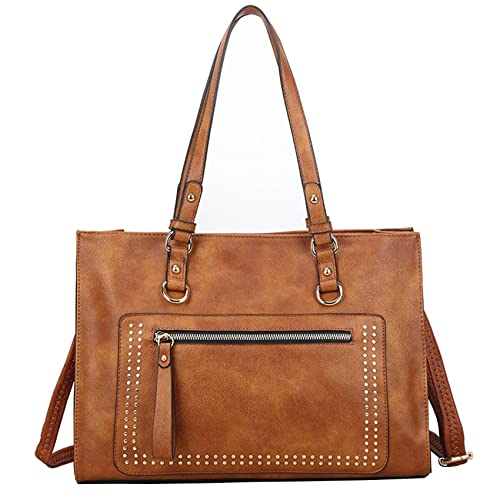 Damen Große Kapazität Messenger Totes Bag Leder Crossbody Umhängetaschen Top Handtaschen von Sacmill