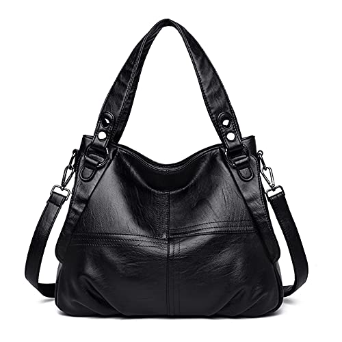 Sacmill Damen Handtasche Große Leder Damenhandtasche Umhängetaschen Designer Schultertasche Hobo Tasche von Sacmill