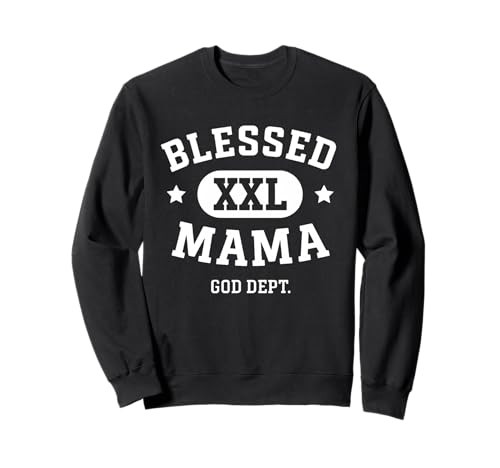 Blessed Mama Christian Mom Muttertag Sweatshirt von Sacred Originals