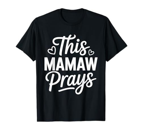 Diese Mama betet gläubig, christliche Großmutter T-Shirt von Sacred Originals