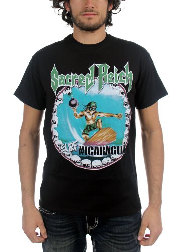 Sacred Reich - Herren Surf Nicaragua T-Shirt in Schwarz, Large, Black von Sacred Reich