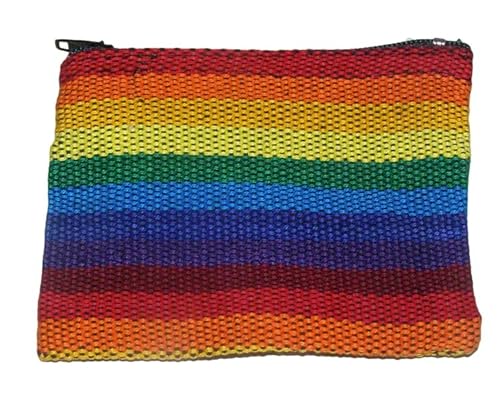 Kleine Regenbogen-Münzgeldbörse | niedliche Mini-Reißverschlusstasche | perfekt für Münzen, Schlüssel, Karten und kleine Accessoires | langlebig und leicht | ideal für Reisen und den täglichen von Sacred Remedy