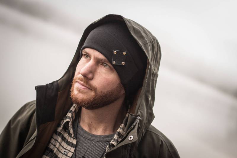 Sacred Geometry Beanie ~ Organisch Hergestellt in Den Usa. Schwarz Und Gold von SacredStateDesign