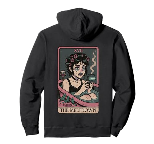 The Meltdown Tarot-Weinbadewanne Mädchen Design Pullover Hoodie von Sad B Sanctuary