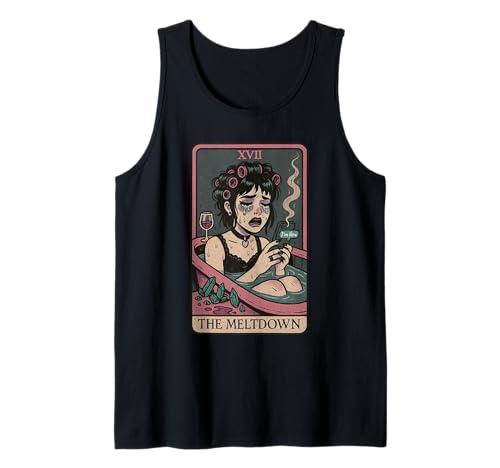 The Meltdown Tarot-Weinbadewanne Mädchen Design Tank Top von Sad B Sanctuary