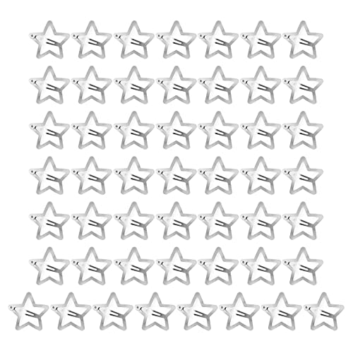 50 Stück glatte Stern-Haarnadeln, modische Haarnadeln, Seitenklemme, Liu-Hai, Pferdeschwanz-Clip, Y2K, Y2k für Frauen von Saddgo