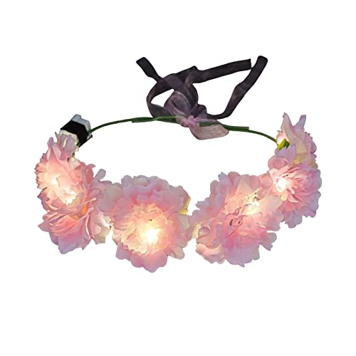 Leuchtende Blumenkronen, LED-Blumenkronen, leuchtendes Stirnband für Damen, leuchtende LED-Blumenkronen, LED-Blumenkronen, LED-Blumenkronen, Stirnbänder für Damen von Saddgo