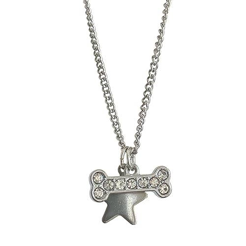 Saddgo Ästhetische Halskette mit fünfzackigem Stern, Diamanteinlage, Knochen, Schlüsselbeinkette, für Damen und Mädchen, Hochzeitsschmuck, Party, Geburtstagsgeschenk von Saddgo