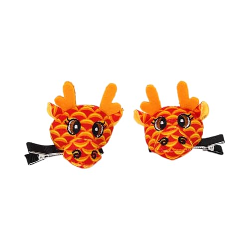 Saddgo Chinesischer Drachen-Stirnband, niedlicher Plüsch, Loong Horn, Haarreif, Kostüm-Zubehör, Plüschdrachen-Haarspange für chinesisches Neujahr, Drachen-Stirnbänder für Kinder von Saddgo