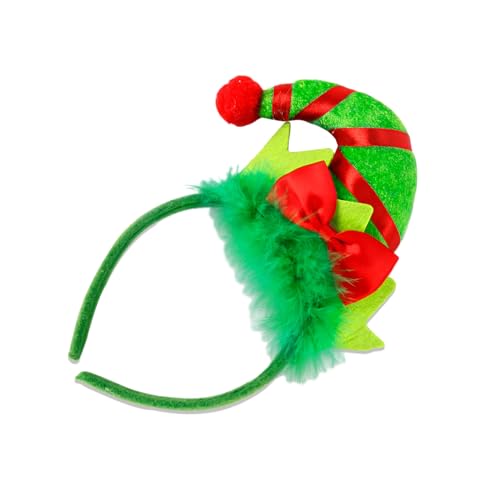 Saddgo Festliches Weihnachtsmann-Stirnband, Mistelzweig-Haarband, Weihnachtsmann-Stirnband für Halloween, Cosplay, Zubehör, Weihnachts-Stirnbänder für Frauen von Saddgo